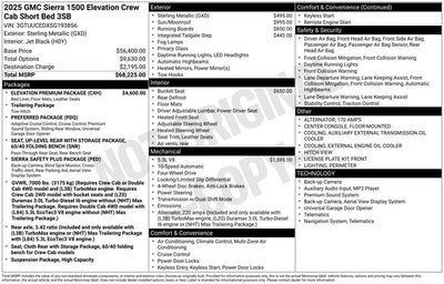2025 GMC Sierra 1500 Elevation