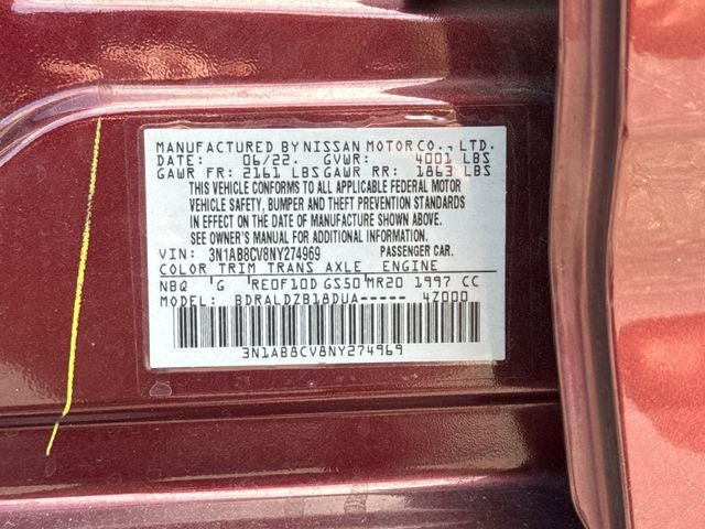 2022 Nissan Sentra SV