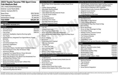 2023 Toyota Tacoma TRD Sport V6