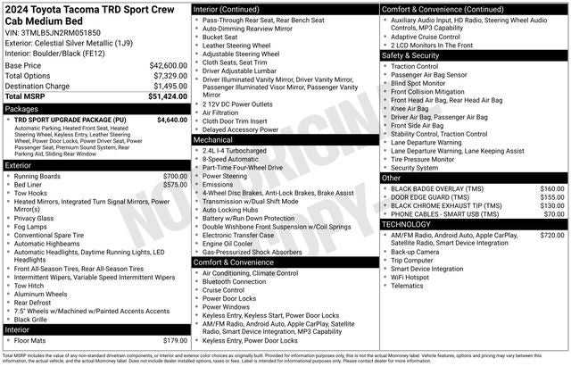 2024 Toyota Tacoma TRD Sport