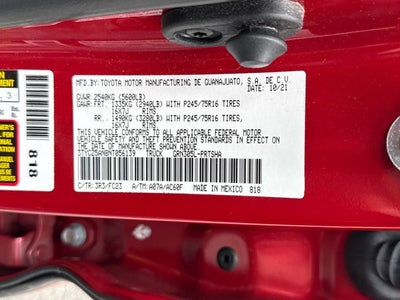 2022 Toyota Tacoma SR5 V6