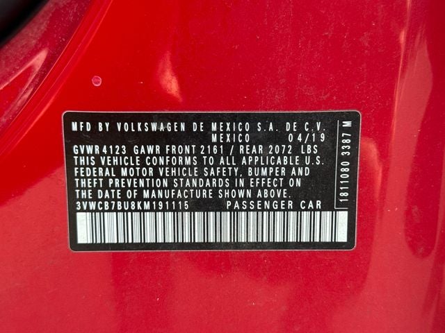 2019 Volkswagen Jetta 1.4T S