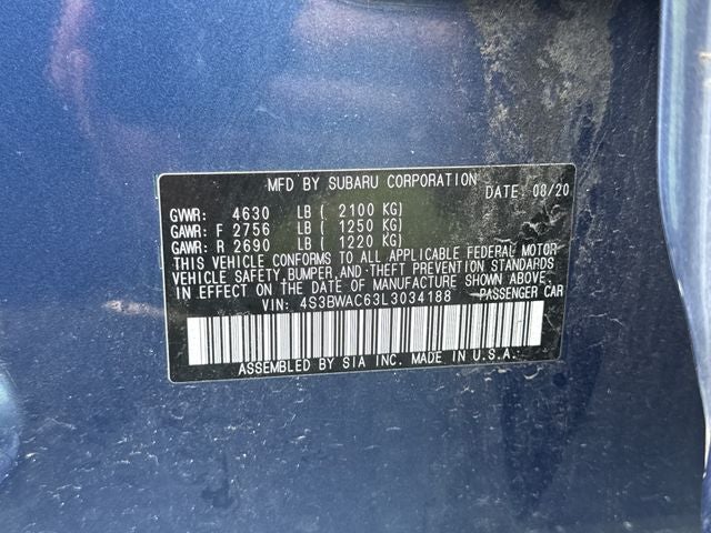 2020 Subaru Legacy Premium