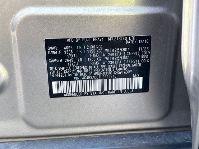 2017 Subaru Outback 2.5i Premium