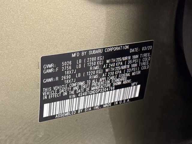 2023 Subaru Outback Limited XT