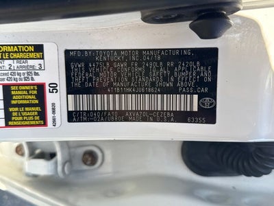 2018 Toyota Camry L