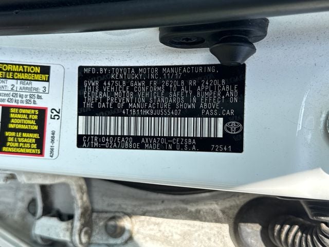 2018 Toyota Camry SE