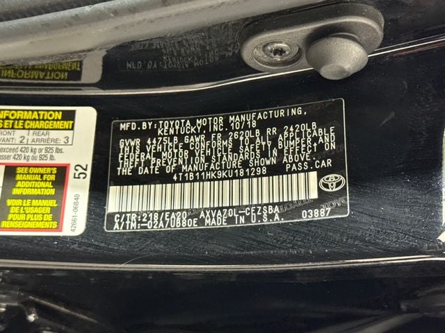 2019 Toyota Camry SE