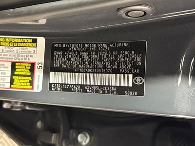 2025 Toyota AWD Camry SE