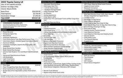 2023 Toyota Camry LE