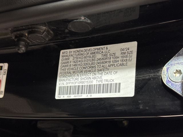 2024 Honda Ridgeline Sport