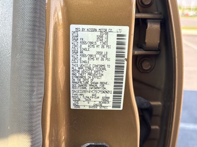 2000 Nissan Xterra XE