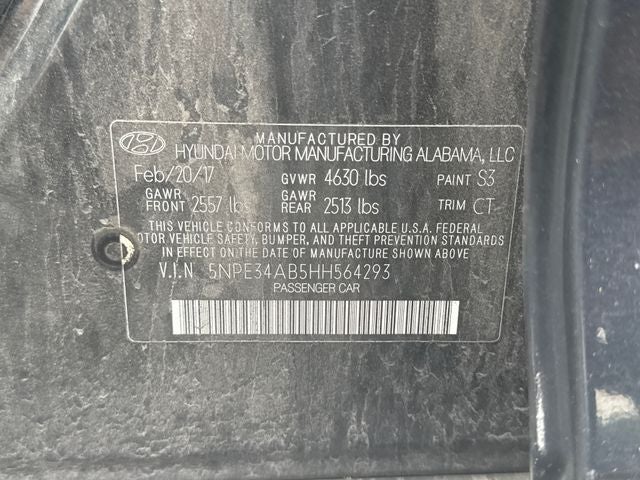 2017 Hyundai Sonata Sport 2.0T