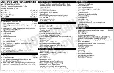 2024 Toyota Grand Highlander Limited