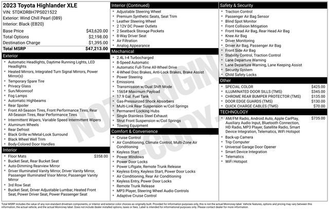 2023 Toyota Highlander XLE