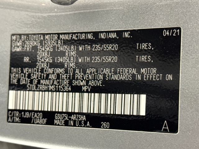 2021 Toyota Highlander XSE