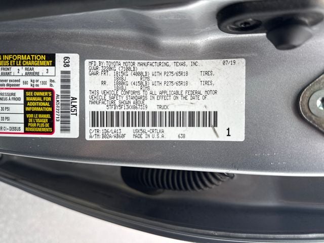 2019 Toyota Tundra Limited