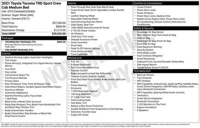 2021 Toyota Tacoma TRD Sport V6