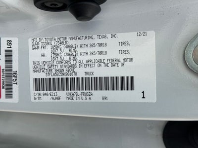 2022 Toyota Tundra SR5