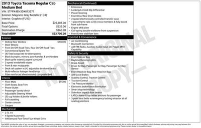 2013 Toyota Tacoma Base