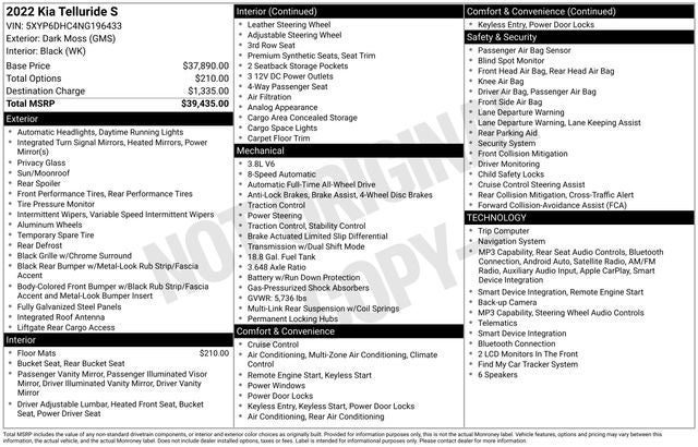 2022 Kia Telluride S