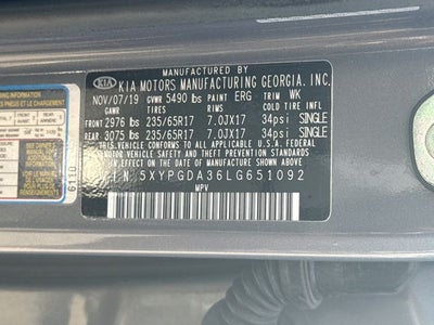 2020 Kia Sorento LX
