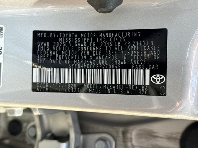 2025 Toyota Corolla LE