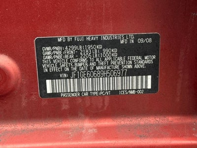 2009 Subaru Impreza 2.5i