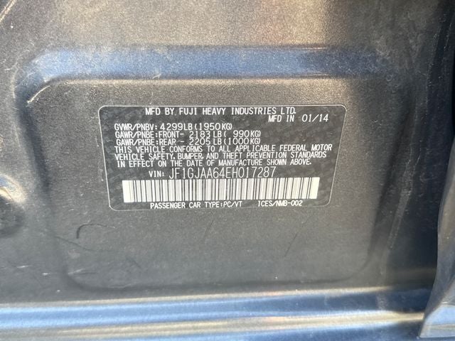 2014 Subaru Impreza 2.0i