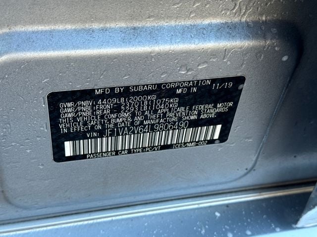 2020 Subaru WRX STi Limited