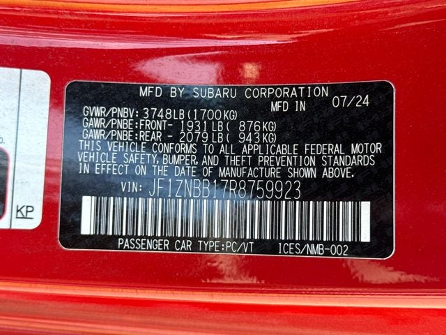 2024 Toyota GR86 Base
