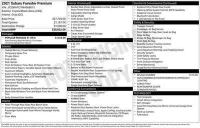 2021 Subaru Forester Premium