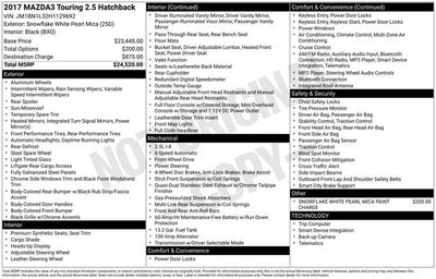 2017 Mazda Mazda3 Touring 2.5