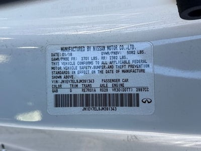 2018 INFINITI Q60 3.0t LUXE