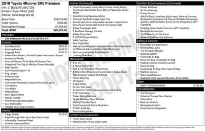 2018 Toyota 4Runner SR5 Premium