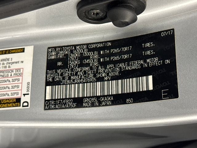 2017 Toyota 4Runner SR5