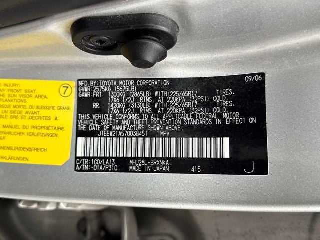 2007 Toyota Highlander Hybrid V6