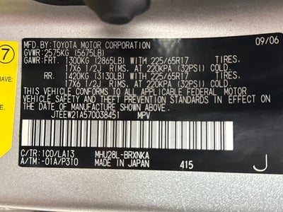 2007 Toyota Highlander Hybrid V6