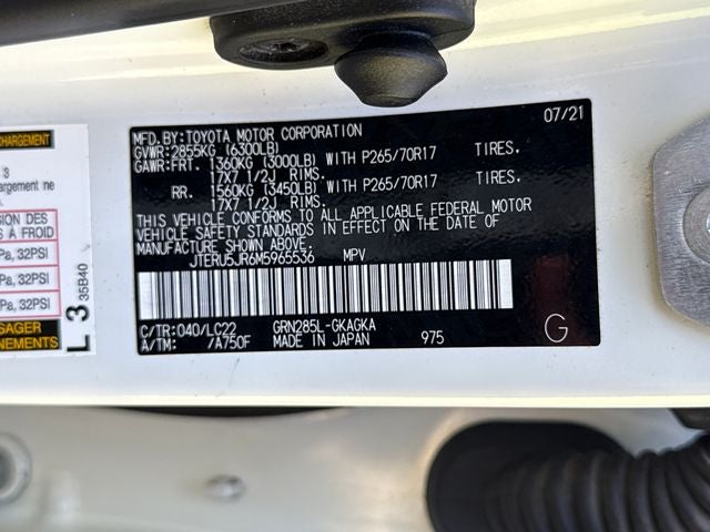 2021 Toyota 4Runner TRD Off-Road Premium