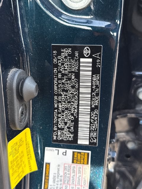 2019 Toyota Corolla Hatchback SE