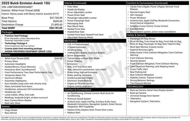 2025 Buick Envision Avenir