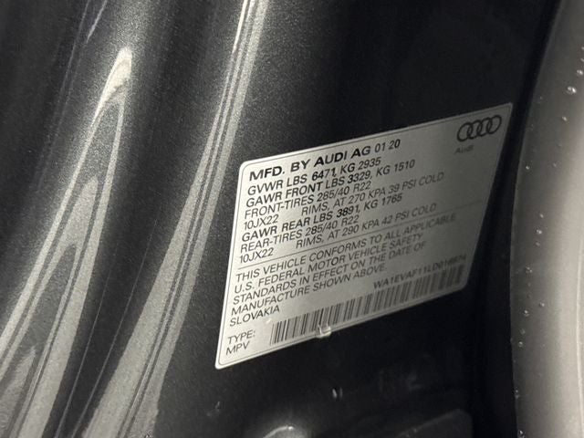2020 Audi Q8 55 Premium Plus quattro