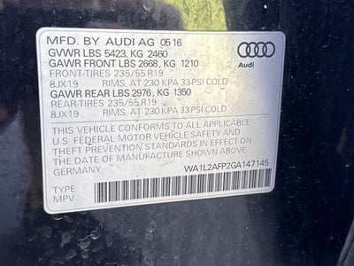 2016 Audi Q5 2.0T Premium Plus quattro