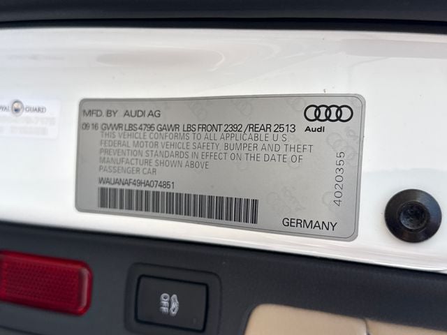 2017 Audi A4 2.0T Premium quattro