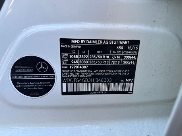 2017 Mercedes-Benz GLA GLA 250 4MATIC®