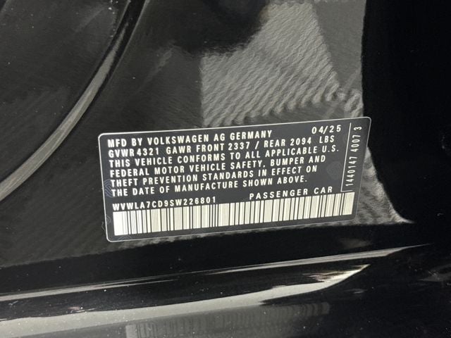 2025 Volkswagen Golf GTI 2.0T S