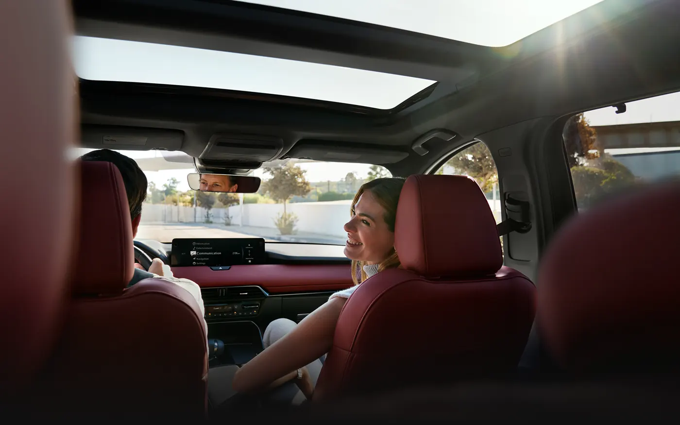 Friends riding in the 2-row 2027 Mazda CX-90 | Koch 33 Mazda in Easton PA