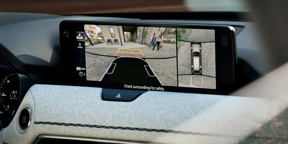 2027 Mazda CX-90 360° View Monitor on the center display | Koch 33 Mazda in Easton PA