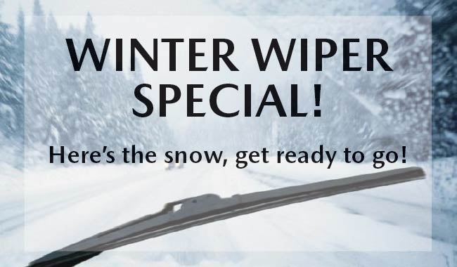 Replace front wiper blades